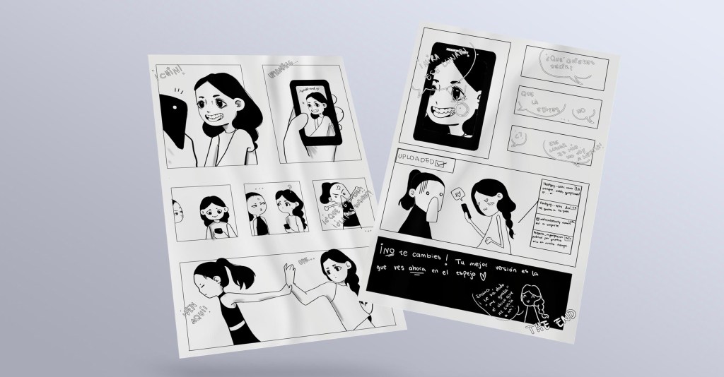 Ganador categoría Bachillerato titulado La mujer en las redes