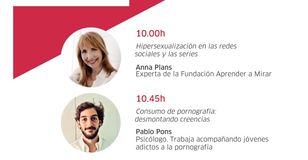 Jornada Hipersexualización en las redes sociales y pornografía de Fundación Aprender a Mirar ponentes