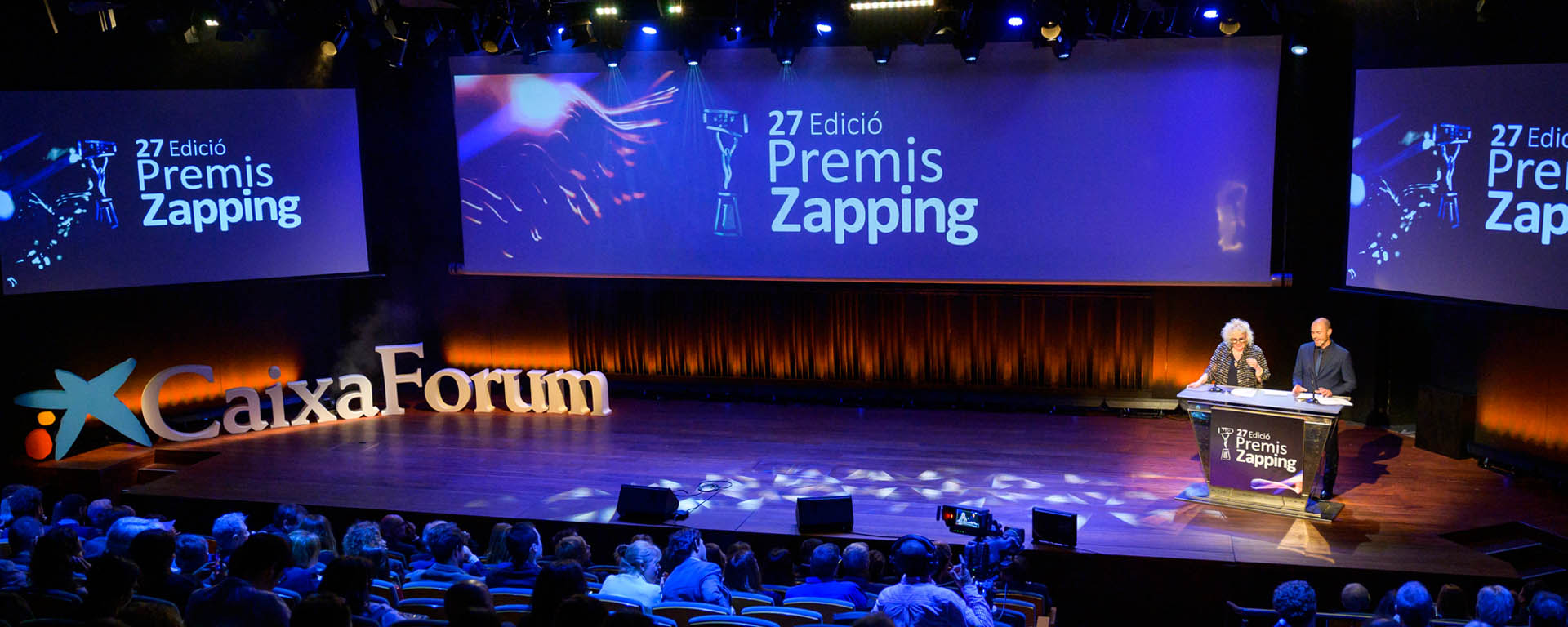 Momento de la gala de los Premios Zapping